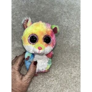 Rodney Tie Dye Hamster‎ 6" Retired Ty Beanie Boos Collectible Plush Toy Mint